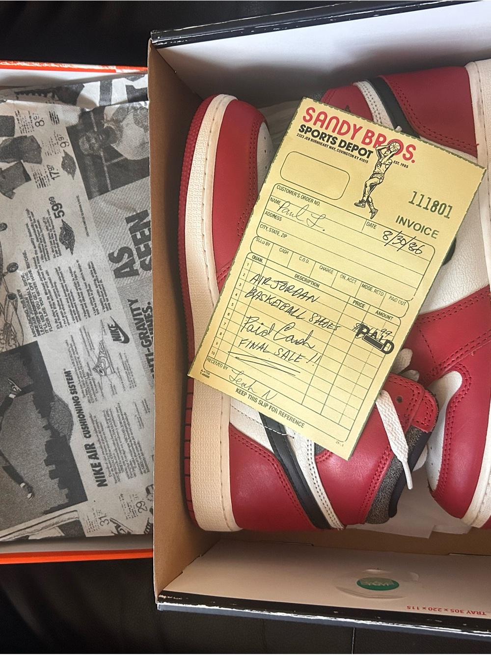 Jordan Kids Red, White & Black High-Top Sneakers